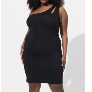 TORRID Mini Foxy Bodycon One Shoulder Dress